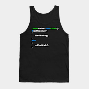 Coffee script Tank Top